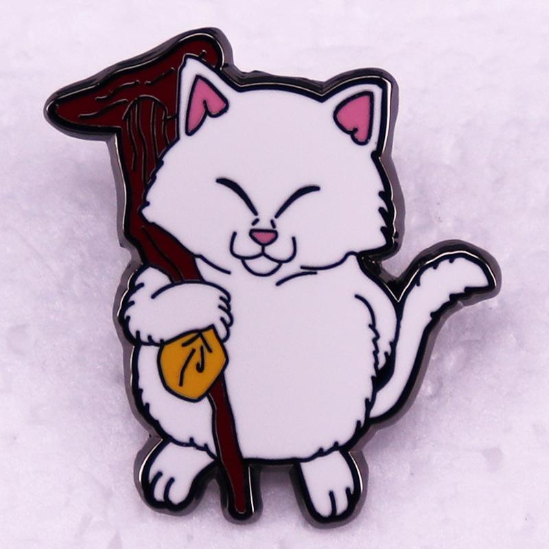 Dragon Ball Korin Cat Anime Brooch Badge