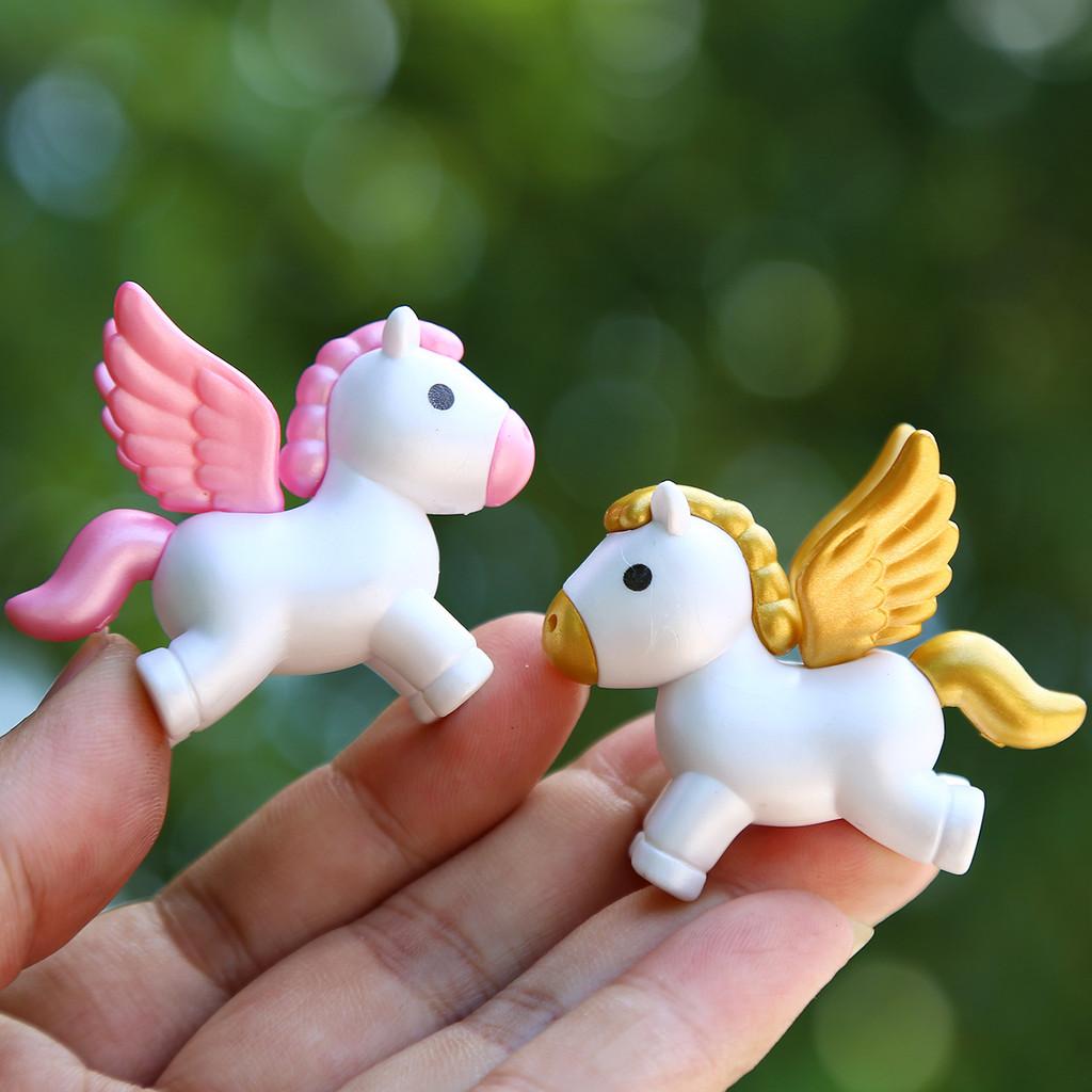 Unicorn Figurine Set Pvc Miniature Toys Creative Diy Collectible For Kids And Teens
