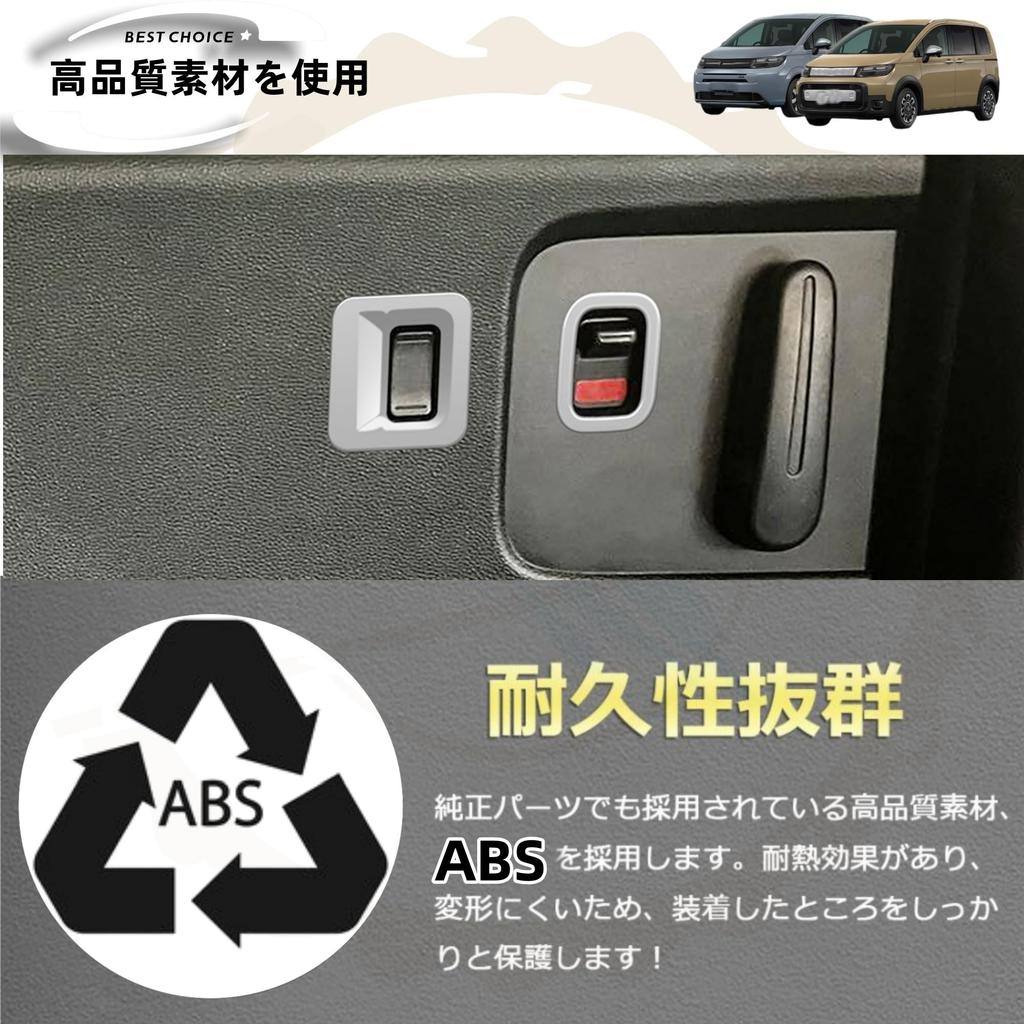 DodoxDIY New Freed GT Series GT1/2/3/4/5/6/7/8 Custom Parts Accessories Middle Door Switch Panel Frame Garnish Cover Interior Panel Satin Silva