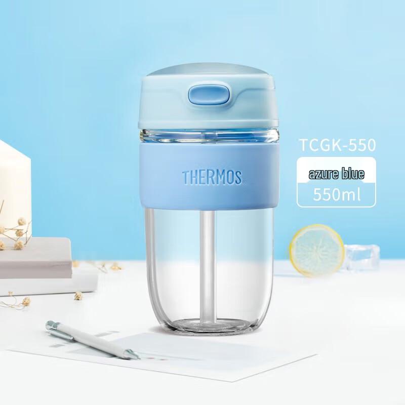 Thermos TCGK-550 Cold Brew Glass Straw Tumbler