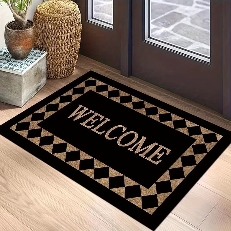

Welcome Carpet Anti Slip Indoor Door Mat Suitable for Home Decoration Indoor and Outdoor Use 100% Polyester Fashionable Rug 40x60cm