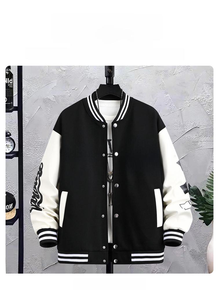 Herren- und Paare-Trendige Baseballjacke mit lockerem Schnitt für Frühling, Herbst und Winter