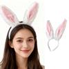 Large Bunnies Ears Headbands for Adult Kids Soft Comfortable Oversized Rabbits Ear Hairband for Daily Wear Party Role Play