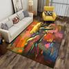 Colorful Abstract Female Art suitable as a non-slip mat for the living room or bedroom sofa