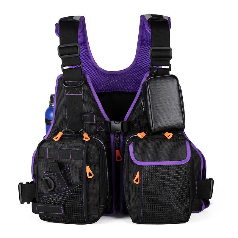 

Large Buoyancy Aid Safety Jacket Survival Whistle Fishing Vest Adults Life Jacket Water Sports фиолетовый
