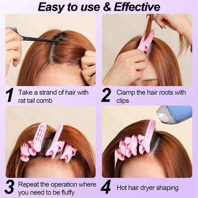 BEPAN 5Pcs Volumizing Hair Root Clips Instant Volume Clip Upgrade Natural Fluffy Volumizer Clips Heatless Curly Hair Volumizer Tool