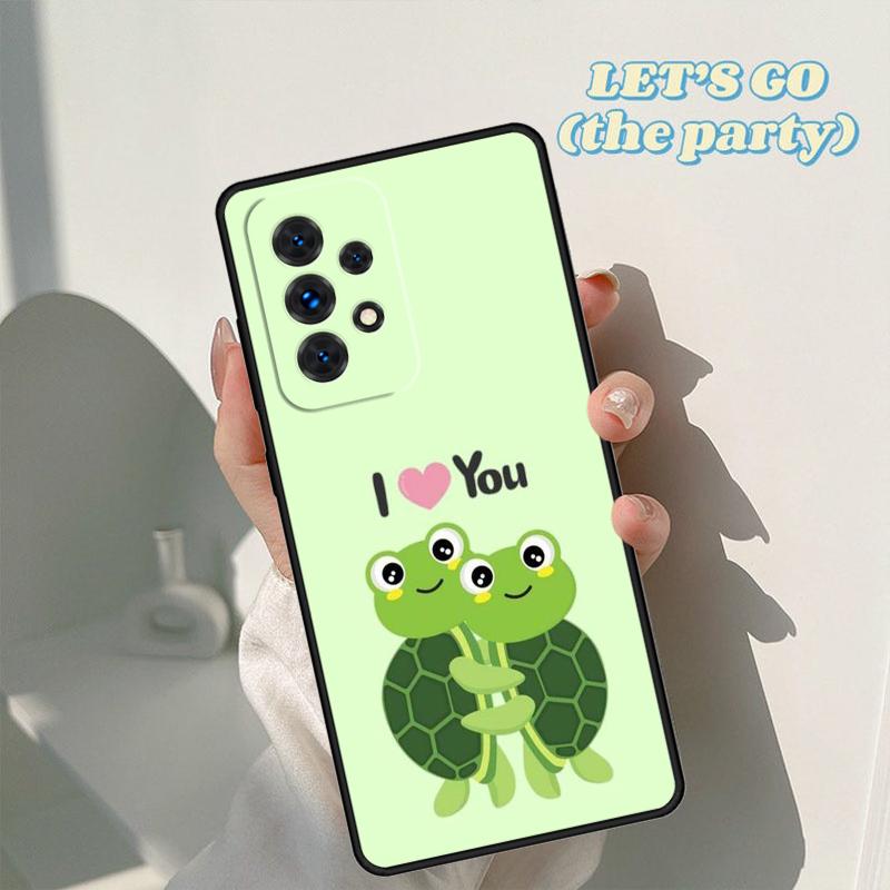 Cute Cartoon Turtle phone case For Samsung Galaxy A42 A31 A40 A51 A71 A32 A80 A91 A52 A72 A73 A20e A21S A50 A70 A11 A12 Cover