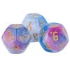3PCS 12 Sides Dice Set 4 Color Waterproof Wear Resistant Acrylic Lightweight Portable Polyhedral Dice for Table Game