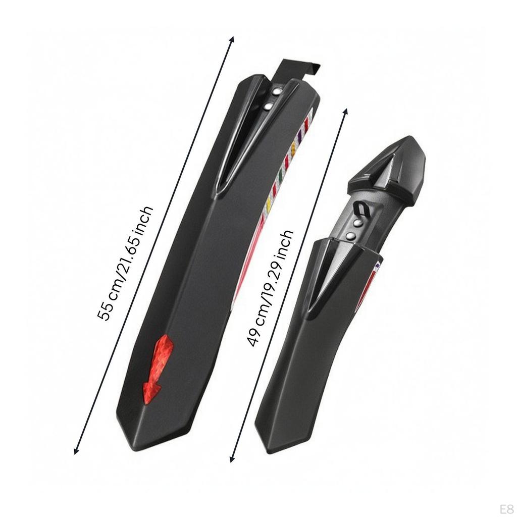 2 Pieces Aerodynamic Cycle Mudguard | Sturdy Build, with Mounting Hardware, Easy to