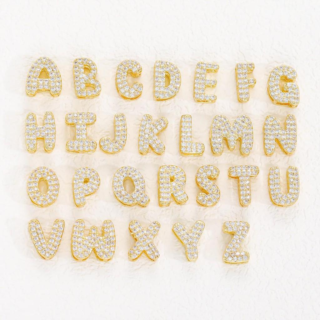 Hot-Selling 26-Letter Zirconia Pendant Necklace with Diamond Cute Design