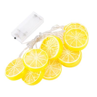 1,5 m 10 LED Lichterkette Garten Weihnachtslampe Feiertags Party Dekoration(Zitrone)