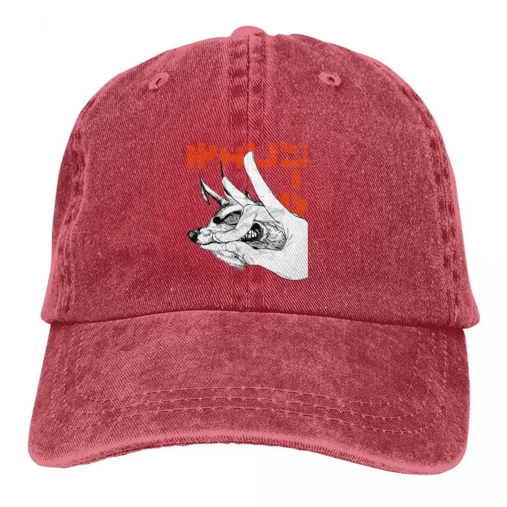 Chainsaw Man Anime Mehrfarbige Mütze Schirmmütze Herren Damen Cowboymütze Fox Devil Baseballkappen Personalisierte Visierschutzhüte
