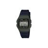 CASIO Custom Collection Quartz Movement Leather Strap Watch Unisex Black Dial F-91WM-3A