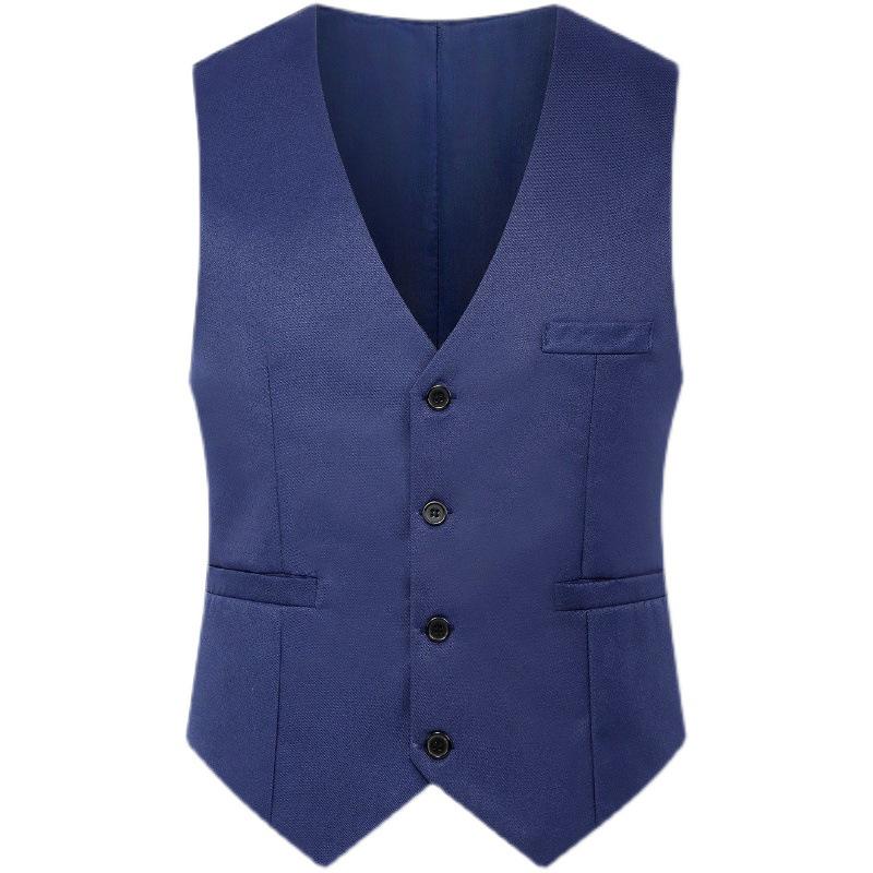 Ανδρικό Γιλέκο Κοστουμιού Casual Slim Fit Κορεατικού Στυλ Μεγάλο Μέγεθος
