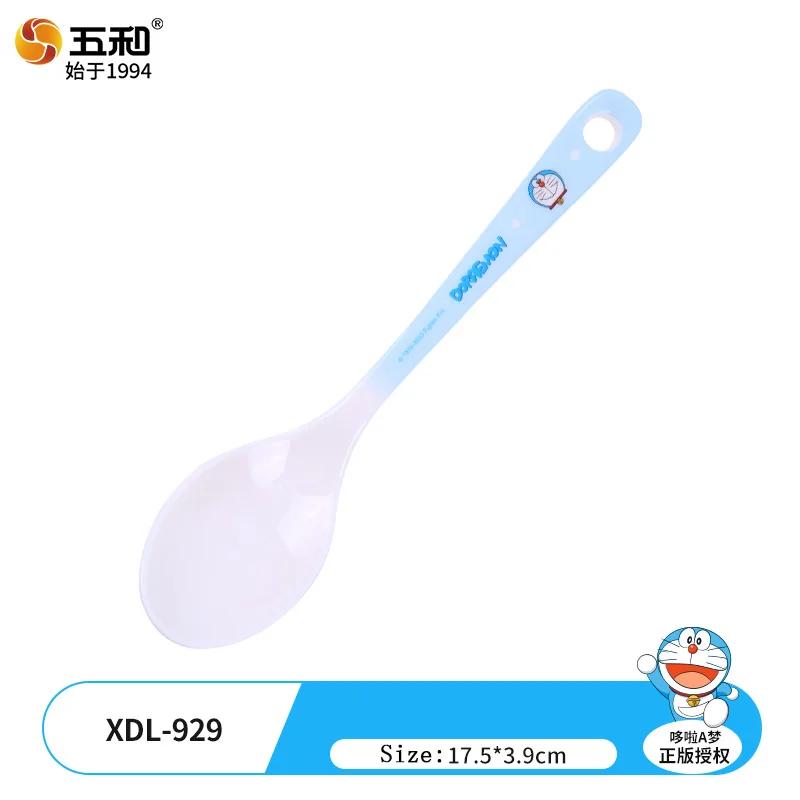 

Мультяшная посуда Дораэмон для детей, миски для прикорма, ложки, кружки, домашние разделенные обеденные тарелки, подарок на день рождения ребенка