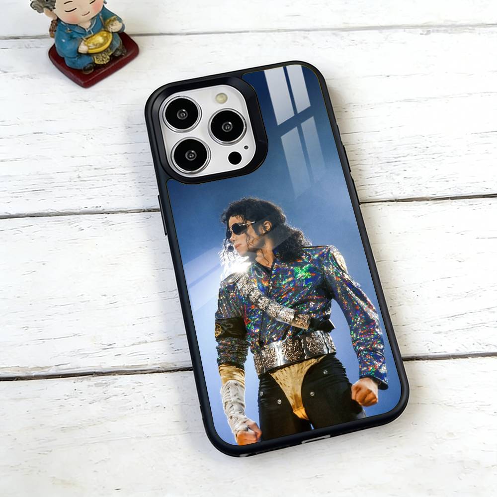 M-Michael Jackson Sänger Handyhülle Für iPhone17,16,15,14,13,12,11 Plus,Pro Magnetisch mit Magsafe Kabelloses Laden