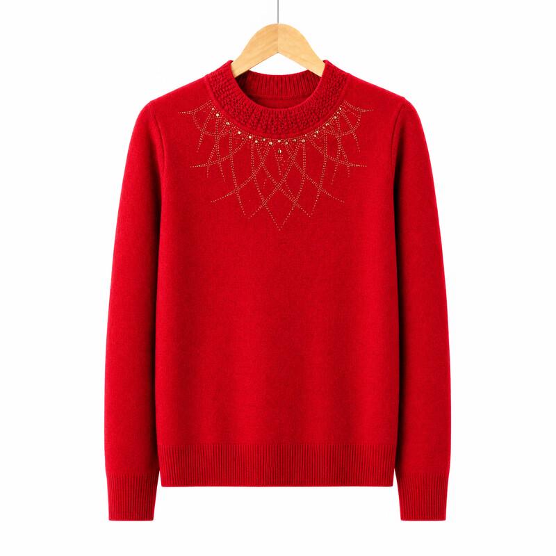 Hodo Women's Mock Neck Knit Sweater for Mature Women