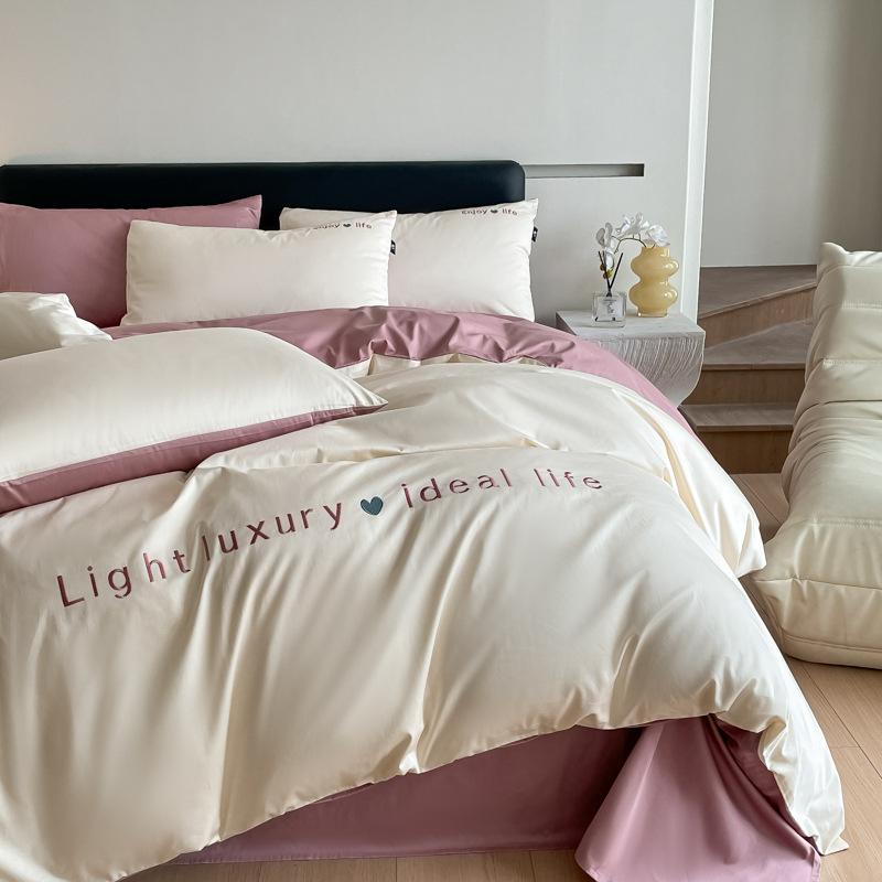 

Премиальный комплект из четырех предметов из 100% длинноволокнистого хлопка, Хлопковый комплект из четырех предметов, Легкий люкс класса А для младенцев и детей, Комплект из четырех предметов из чистого хлопка 1.2 m 3pc quilt 1.5*2m