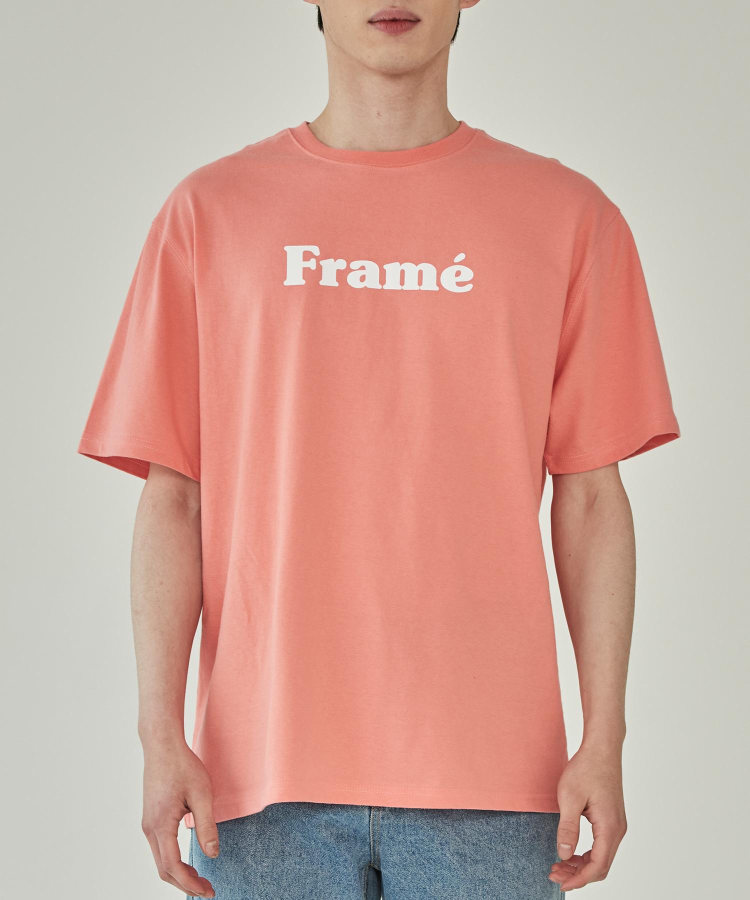 Frame Off Frame Logo Short Sleeve T-Shirt - Pink Pink_L