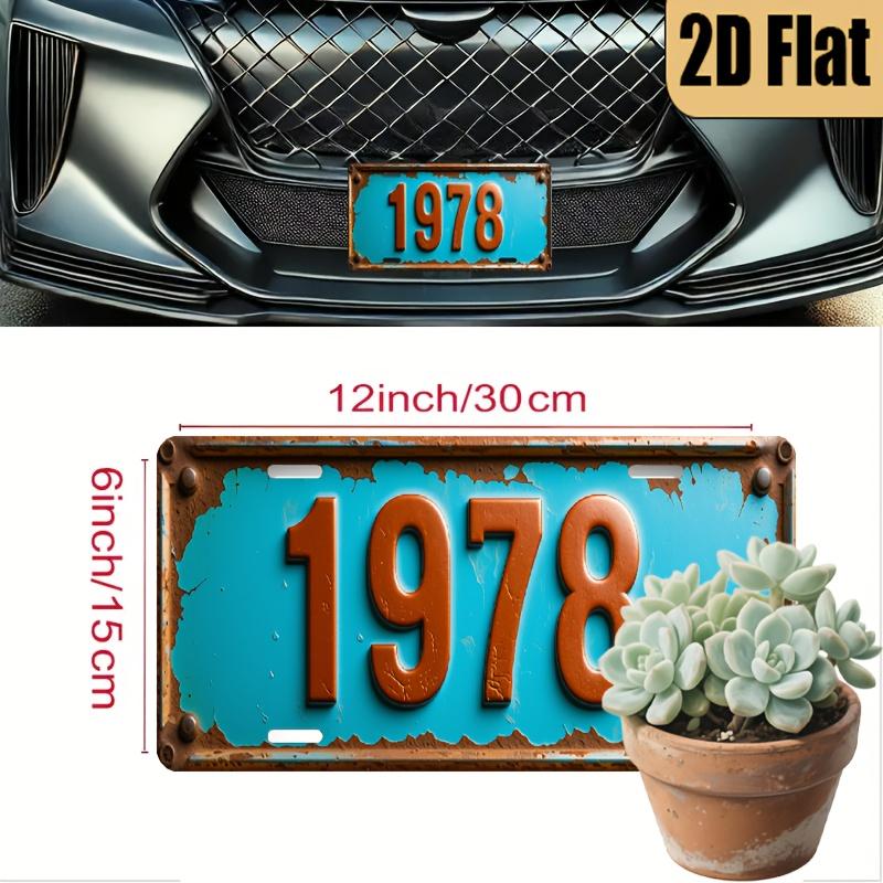 AL Sign Vintage Durable Metal Plaque Wall Decor Retro Distressed Home Office Bar Man Cave Wall Art