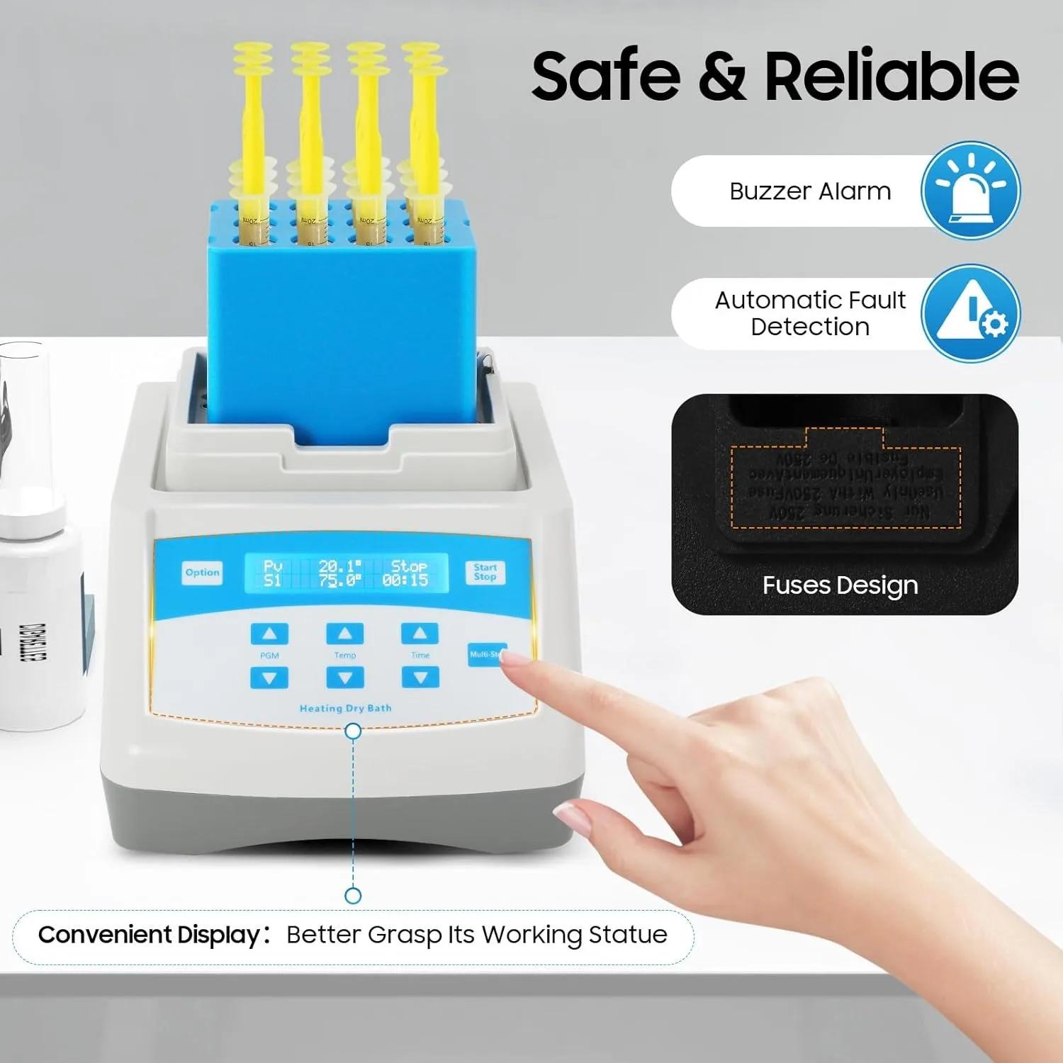 Нагреватель геля, Портативный нагреватель для приготовления геля, Устройство для производства плазменного биофиллера с цифровым дисплеем, 110 В 12x5 мл PRP PPP United States