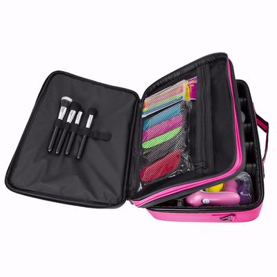 Professional Makeup Brushes Tools Suitcase Cosmetics Organizer Case Travel Storage Bag CODE