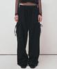 Nigaennikol Vintage Cargo String Wide Pants_Black
