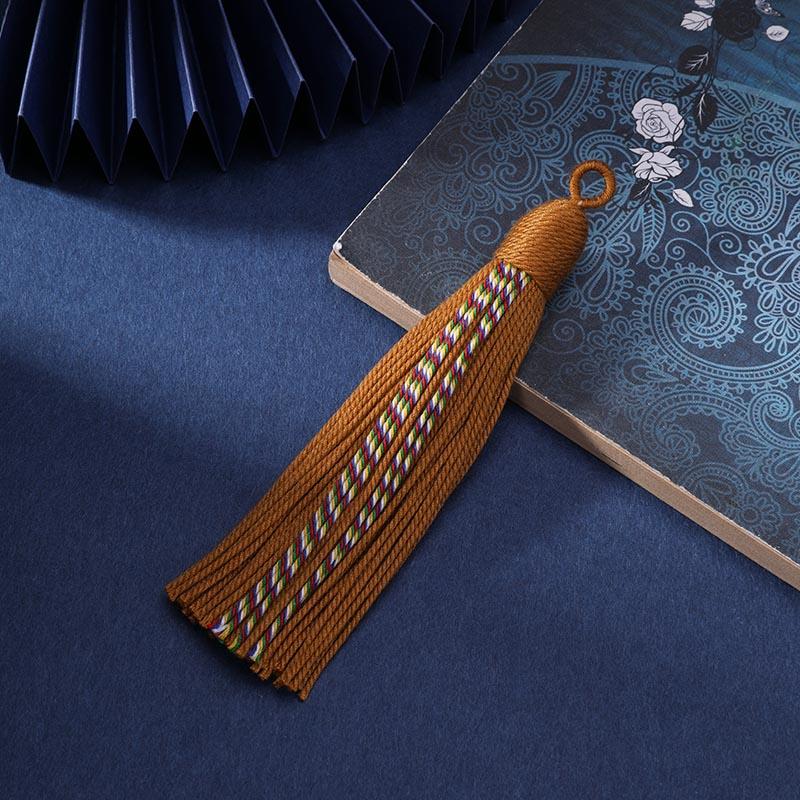 Tibetan Style Handmade Cotton Thread Tassel Ethnic Craft Clothing Accessories Pendant DIY Traditional Handmade Hanging Ornament