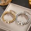 Colorfast Korean-Japanese Titanium Steel Women's Bracelet - Versatile, Fashionable Hand Jewelry.