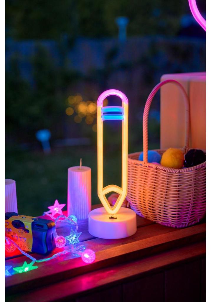 Heart-Shaped LED Neon Desk Lamp for Romantic Bedroom Decor