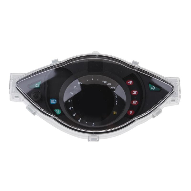 Motorcycle Tachometer Gauge LCD Digital Multifunction Speedometer Odometer Fuel Indicator for Wave100