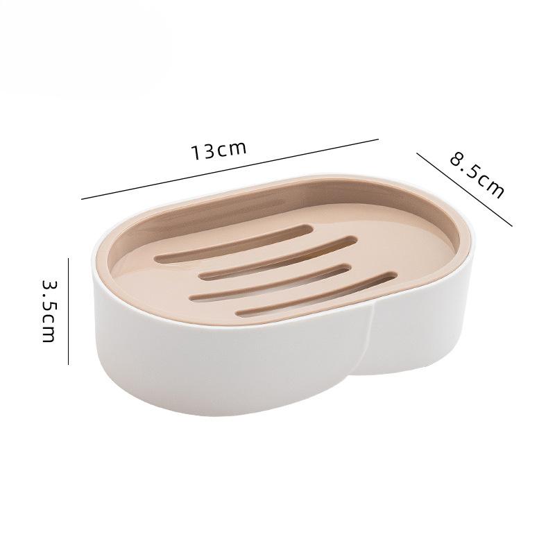 

Бытовая стойка для хранения мыла в ванной комнате, пластиковая дренажная мыльница, без скопления воды на столешнице, мыльница коричневый