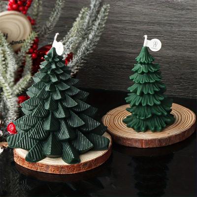 Stampo in Silicone Natalizio Fai da Te Stampo per Candela Profumata al Pino Serie Natalizia Transfrontaliera Decorazione per la Casa