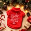 Pet Clothes Christmas Sweater With Plush Fabric For Small Dogs Winter Warmth