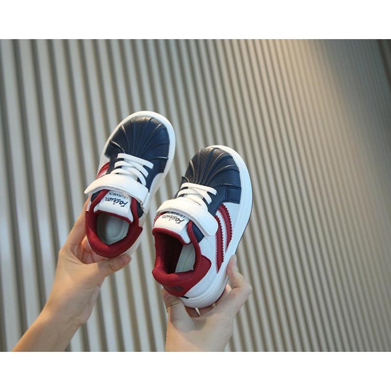 Kids Casual Breathable Soft Sole Shell Toe Sports Sneakers For Unisex Boys And Girls