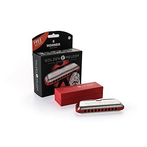 HOHNER Golden Melody Progressive 10-hole harmonica in B-flat