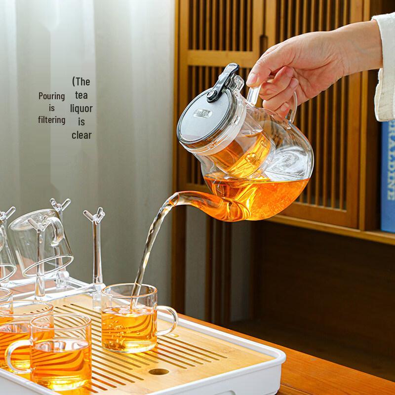 ZISIZ Heat-Resistant Glass Teapot