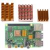 3Pcs/Set Raspberry Pi 4B Copper Cooling Pad Heatsink Radiator Cooling Kit