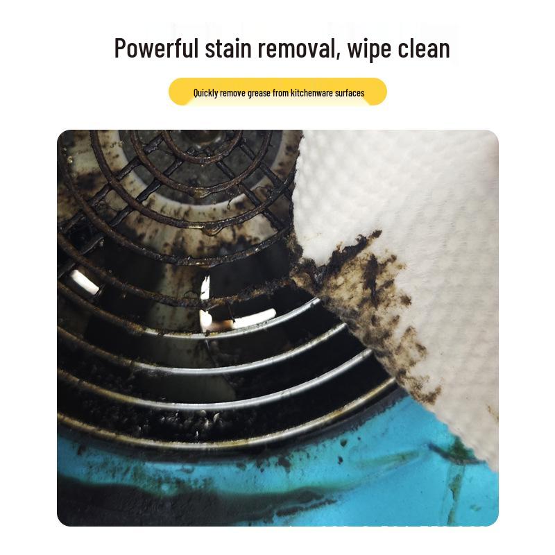 Enlarged Kitchen Wipes: Strong Oil Stain Removal, Gentle on Hands, For Cleaning Stove and Range Hoods
