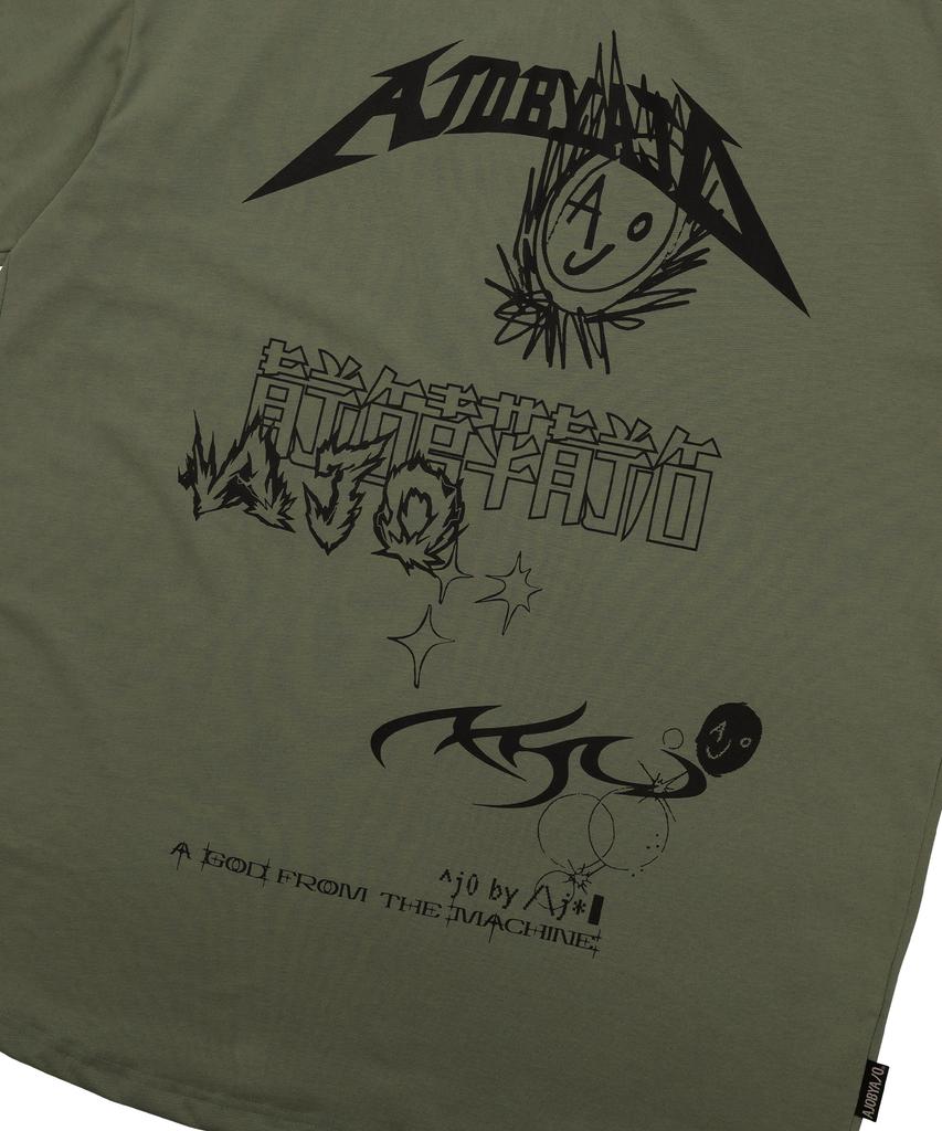AJOBYAJO [Pba] Ajo Collage T-Shirt [Khaki]