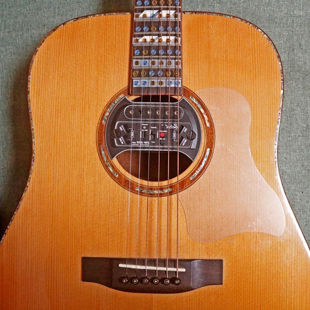 Wasserförmiger Transparenter Gitarrenschutz ABS Kratzfest Klassische Schutzplatte Schutzplatten Teile