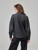 Women's Versatile Bow-Accent Long Sleeve Denim Shirt