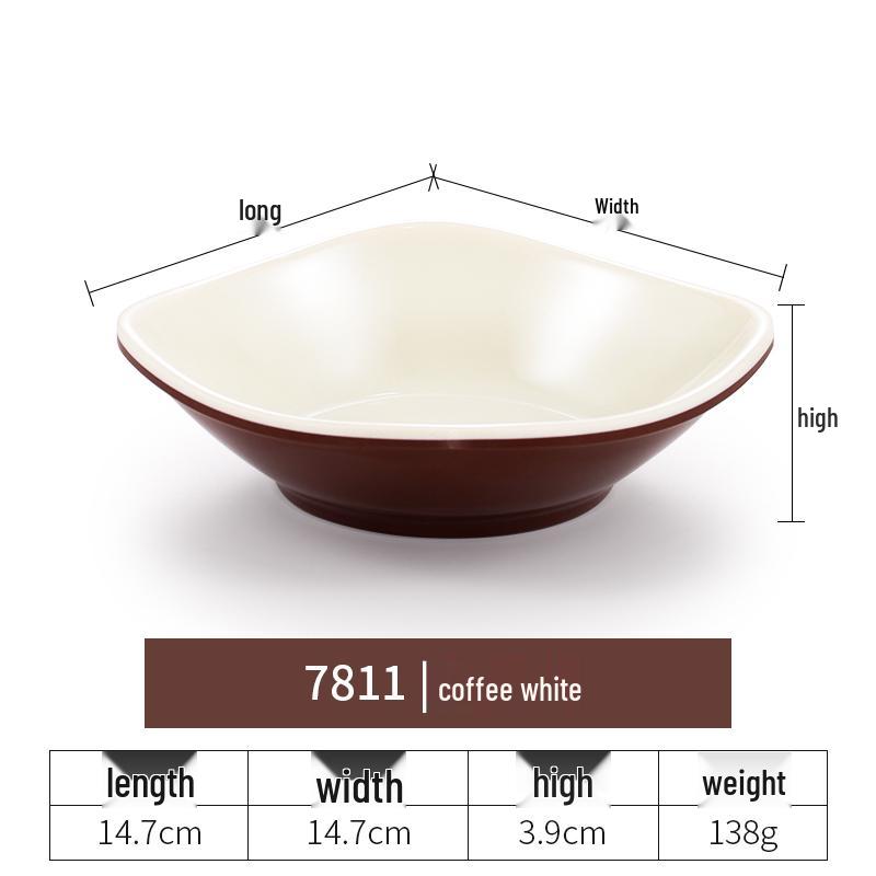 Imitation Porcelain Melamine Dipping and Snack Dish for Restaurants