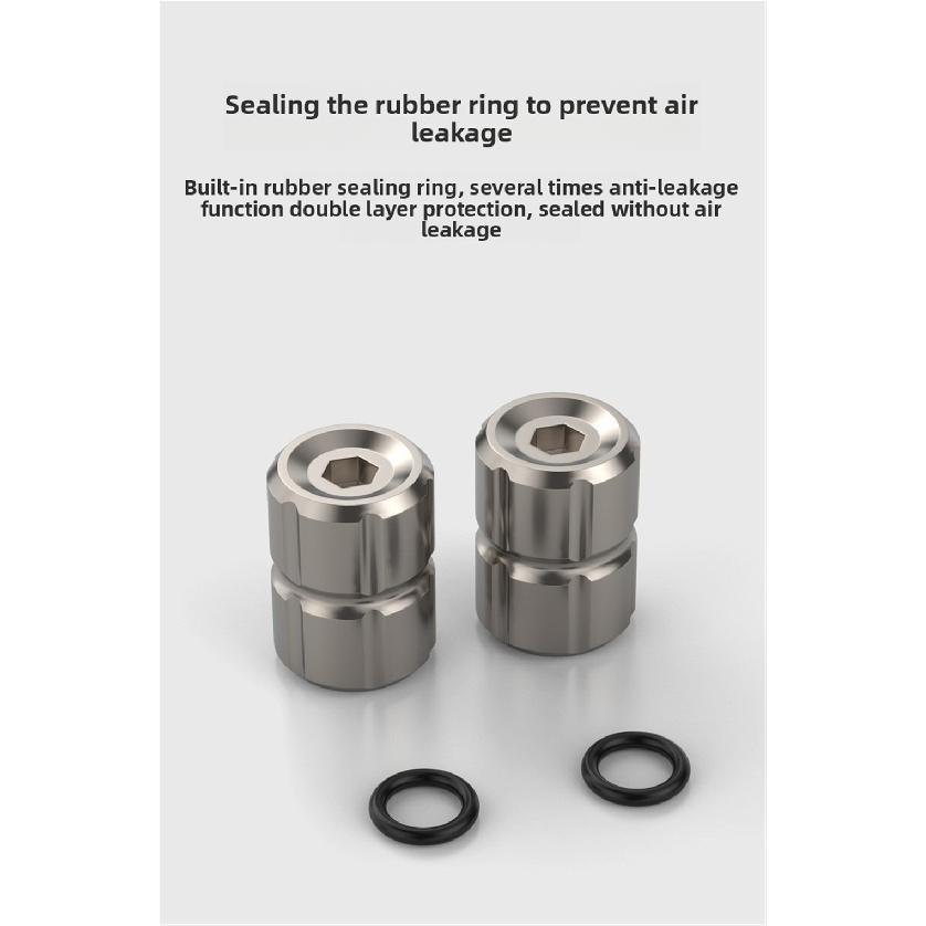 4PCS Car Wheel Plugs Valve Tire Caps Tires Tapa Valvula Moto Wheel Caps Theftproof Aluminum Car Wheel Valve Cap Air Valve Caps Valve Stems 1