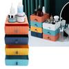 4Pcs Drawer Plastic Storage Box Desk Organization Stackable Storage Drawers Set for Home Office
