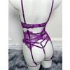 Dnika Purple Lace Push Up Bra Set Sexy Lingerie For Women