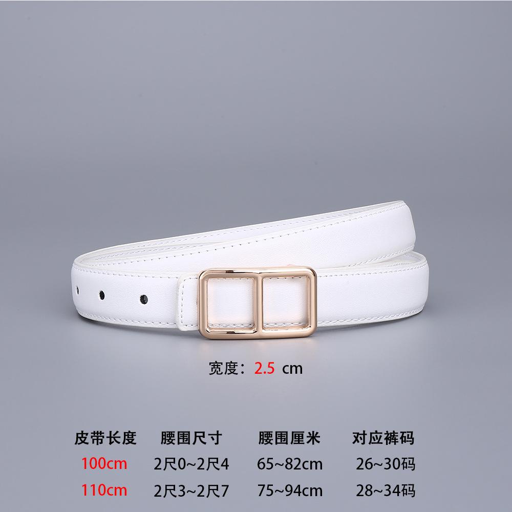 Leather Belt Ladies Casual Business Simple Belt Decorated Jeans Belt Haute Couture