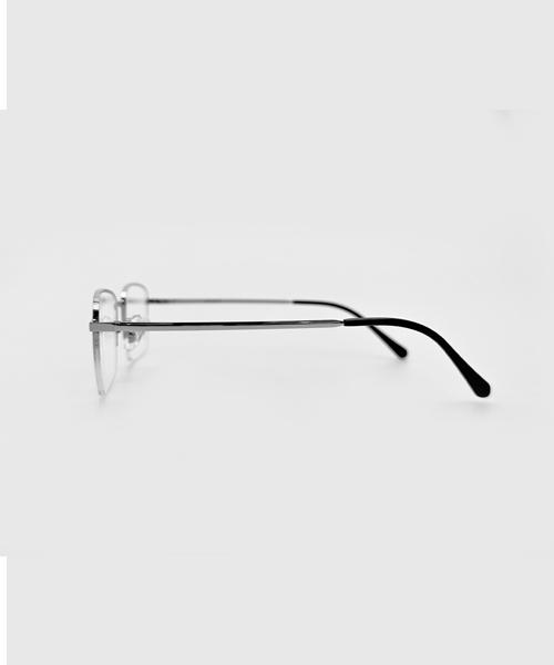 KOLEAT Titanium Geek Chic Transparent Blu-Ray Blocking Silver Frame Glasses [Smdtg] Men Ver.