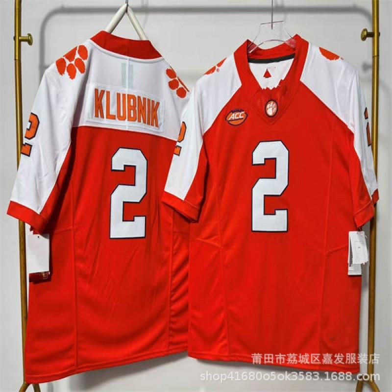 Clemson Tigers College Football Jersey Cotton Embroidered NCAA Team Apparel Men
