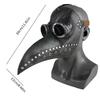 Medieval Plague Doctor Cosplay Costume for Halloween with Pointed Hat Cloak Bird Beak Mask and Hooded Cloak Cosplay Party